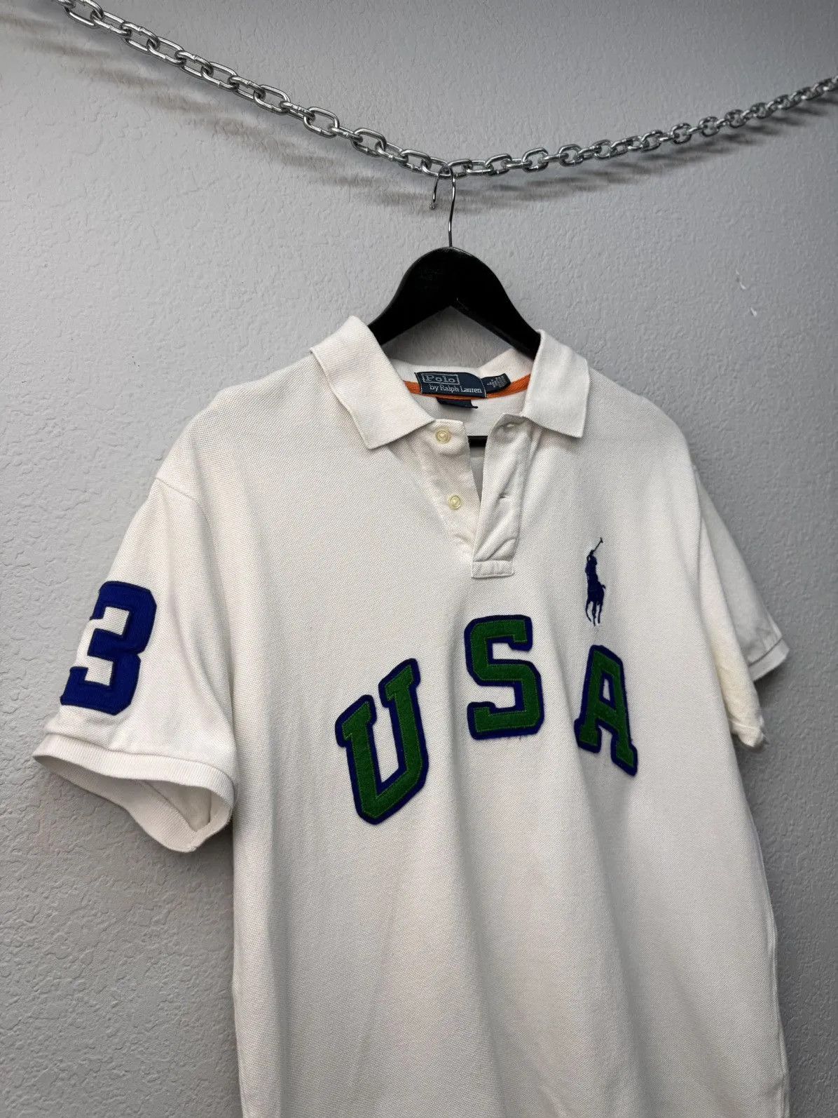 Other Vintage Polo Ralph Lauren USA Polo Shirt Rugby Japanese Size US L / EU 52-54 / 3 - 8 Thumbnail