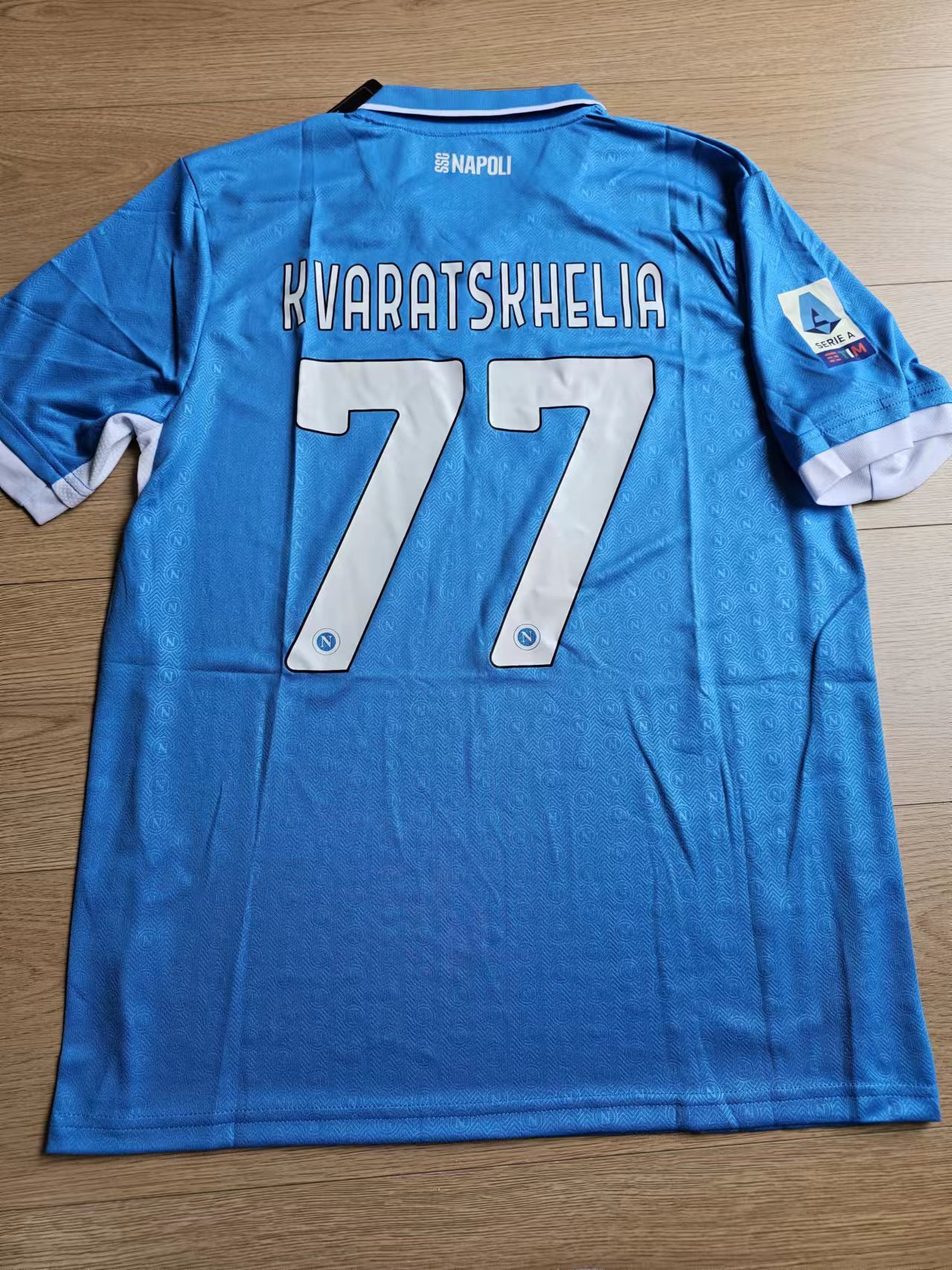Other Napoli #77 Kvaratskhelia Jersey Home M Size US M / EU 48-50 / 2 - 1 Thumbnail