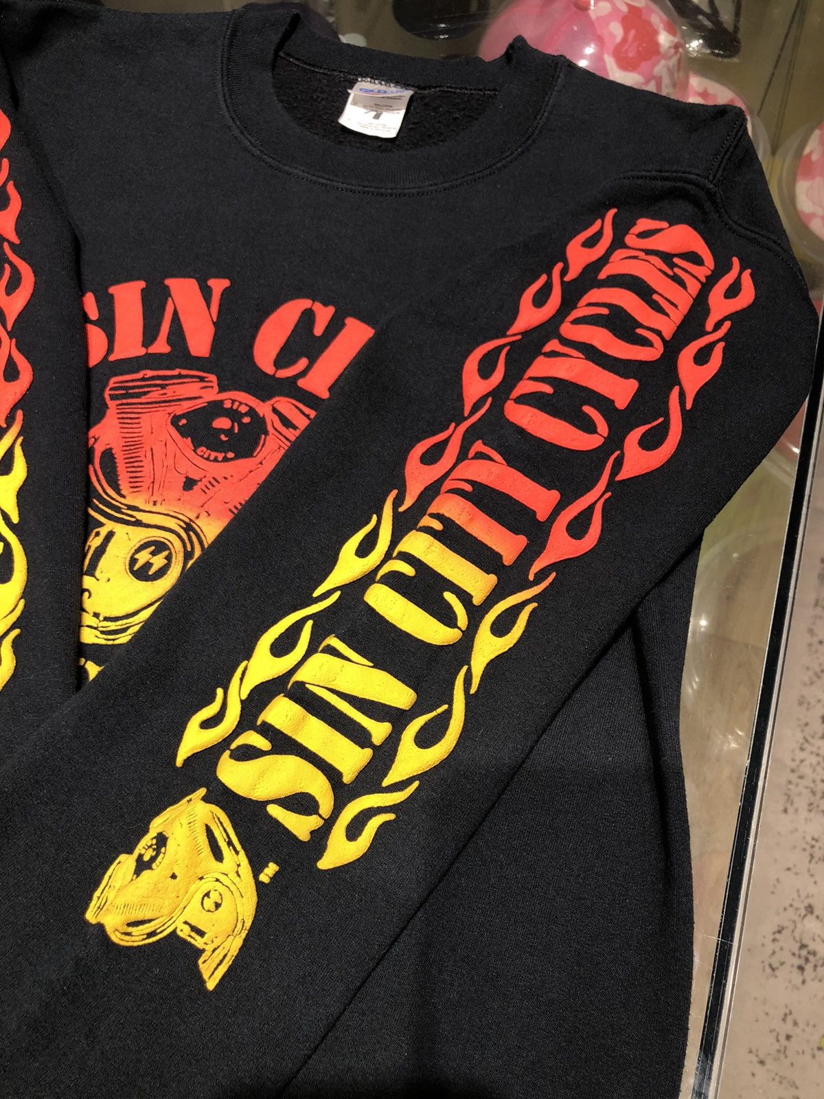 Gildan Y2K Sin City Cycles Lynn Massachusetts Size US M / EU 48-50 / 2 - 13 Thumbnail