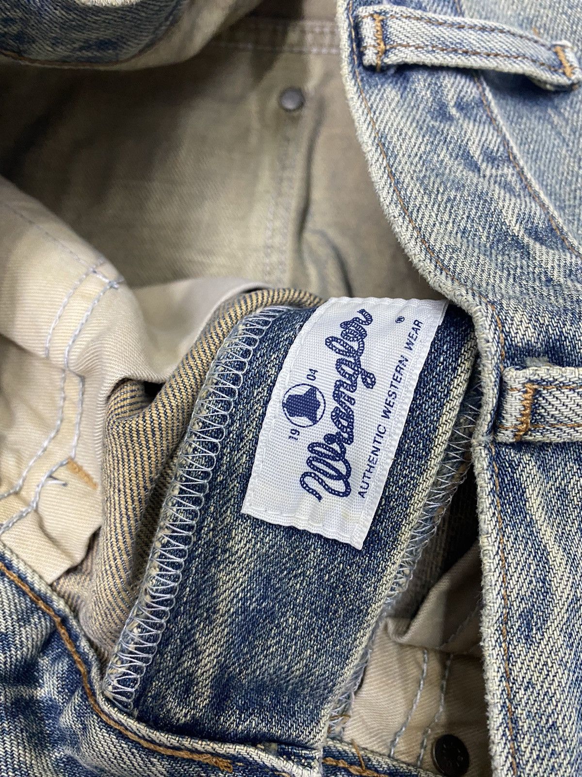 Kapital SELVEDGE DENIM BAGGY WRANGLER 80s FADED DISTRESSED DENIM Size US 27 - 12 Thumbnail