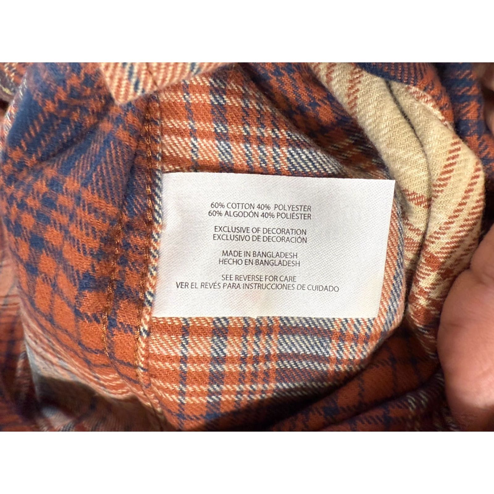 Eddie Bauer Eddie Bauer Shirt Mens 2XL Brown Blue Plaid Button-Up Long Sleeve Flannel NWT Size US XXL / EU 58 / 5 - 7 Thumbnail
