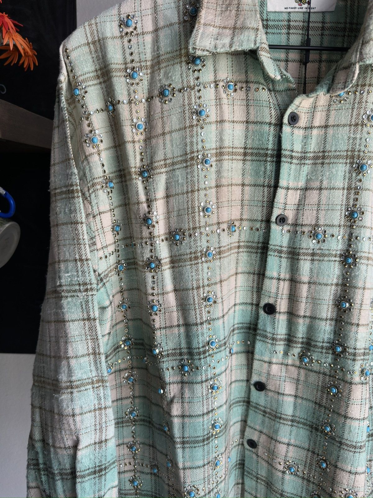 Vale Little Gems Crystal Flannel Beige Green Size US L / EU 52-54 / 3 - 3 Thumbnail
