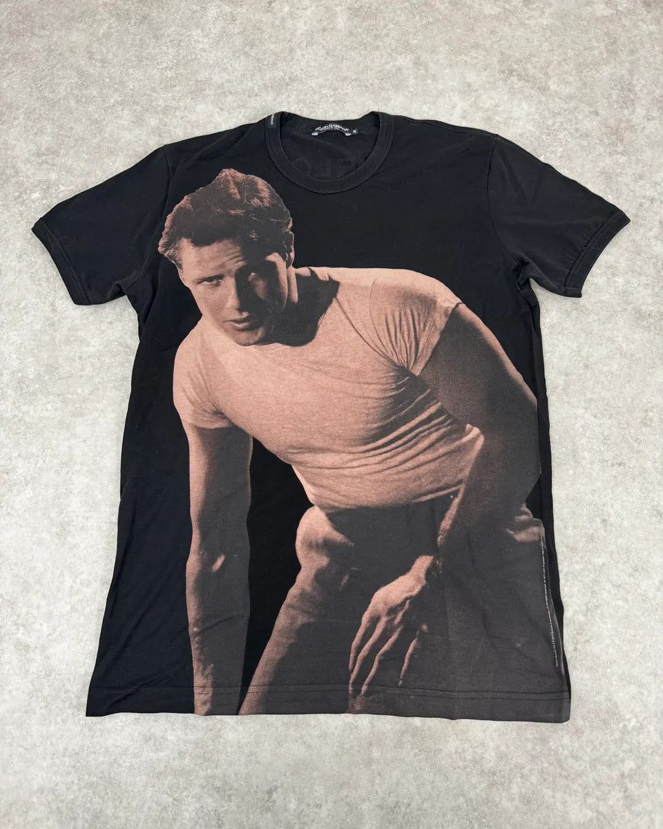 2000s Dolce & Gabbana Marlon Brando Black T-Shirt