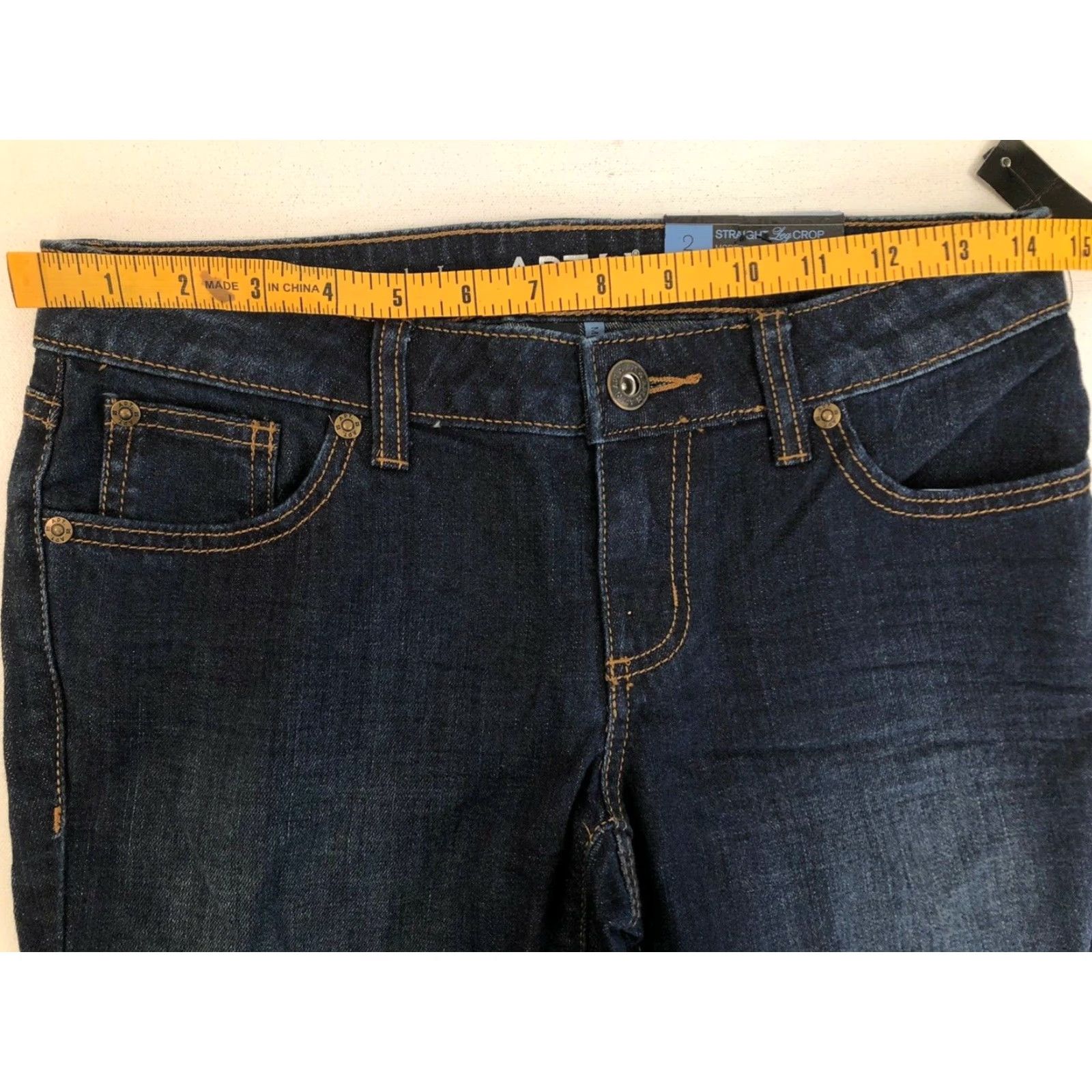 Apt. 9 Apt. 9 Jeans Crop Straight Leg Blue 2 Women Modern Cropped Jeans Straight Leg Crop Sz.2 Womens Size 26" / US 2 / IT 38 - 4 Thumbnail