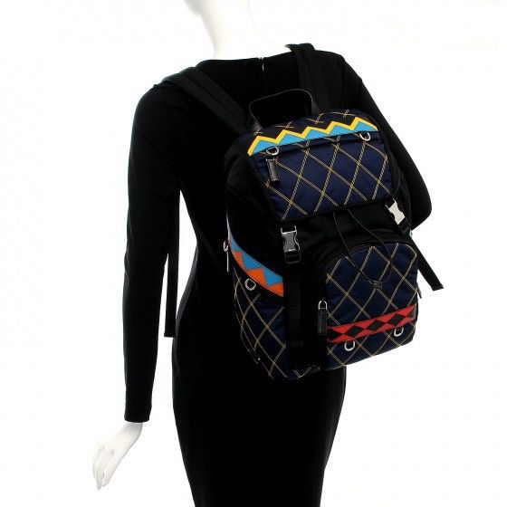Prada PRADATessuto Nylon Impunturato DoubleBuckle Backpack Baltico Size ONE SIZE - 2 Thumbnail