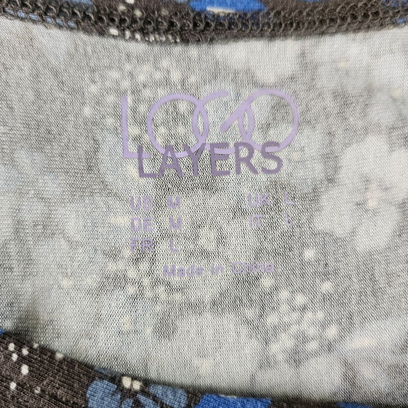 Vintage LOGO Layers Womens Tank Top Sz M Blue Gray Floral Rayon Blend Sleeveless Pullover Knit Shirt Casual Womens Medium Blue Floral 90s? Size M / US 6-8 / IT 42-44 - 5 Thumbnail