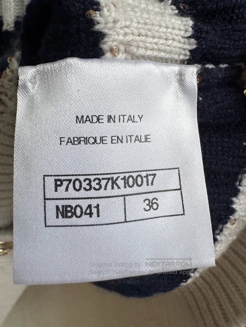 Chanel Chanel Navy-style striped knitted cardigan coat Size XS / US 0-2 / IT 36-38 - 5 Thumbnail