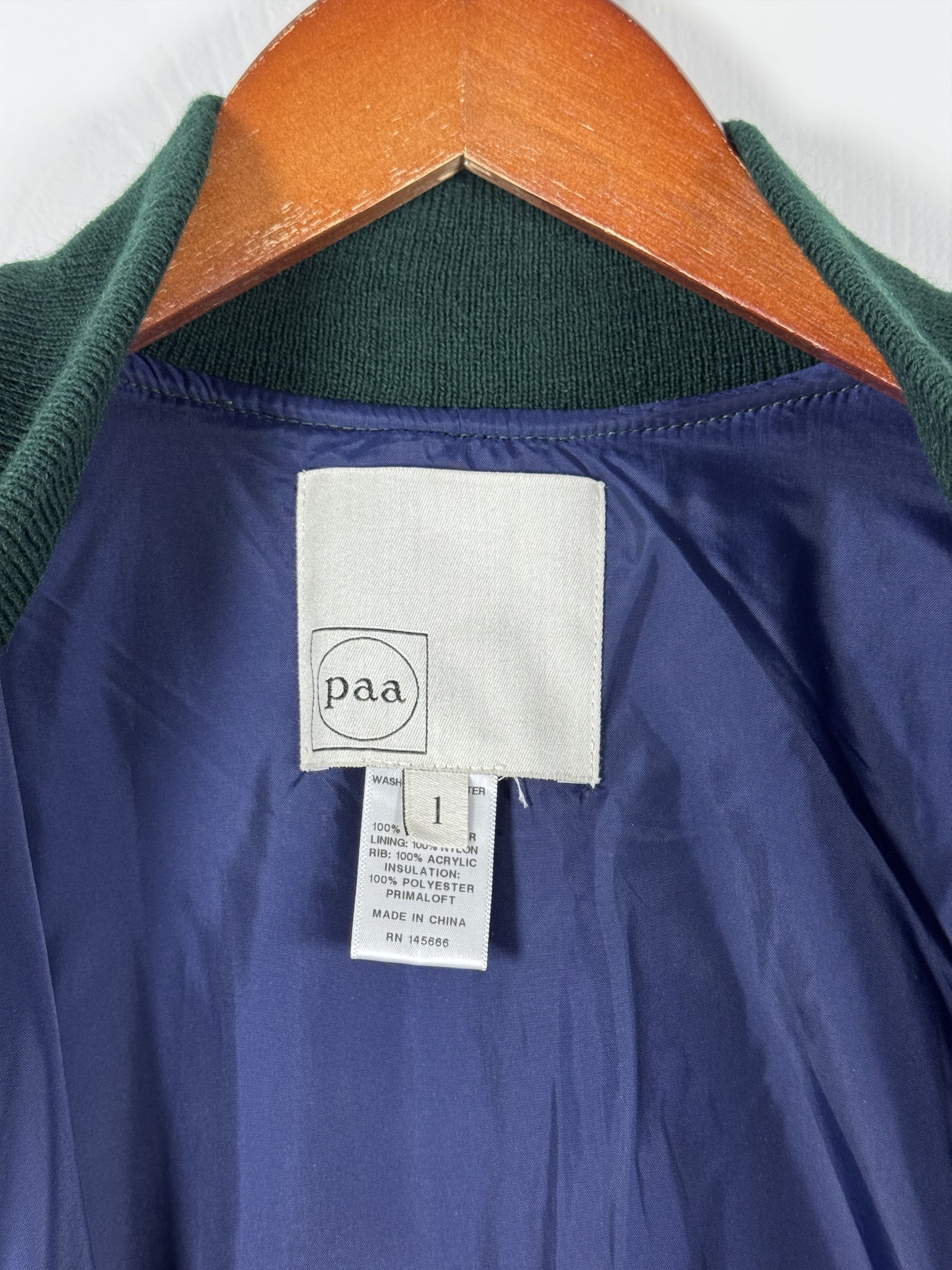 Paa Quilted Bomber Jacket Forest Green Large Primaloft Size US L / EU 52-54 / 3 - 5 Thumbnail