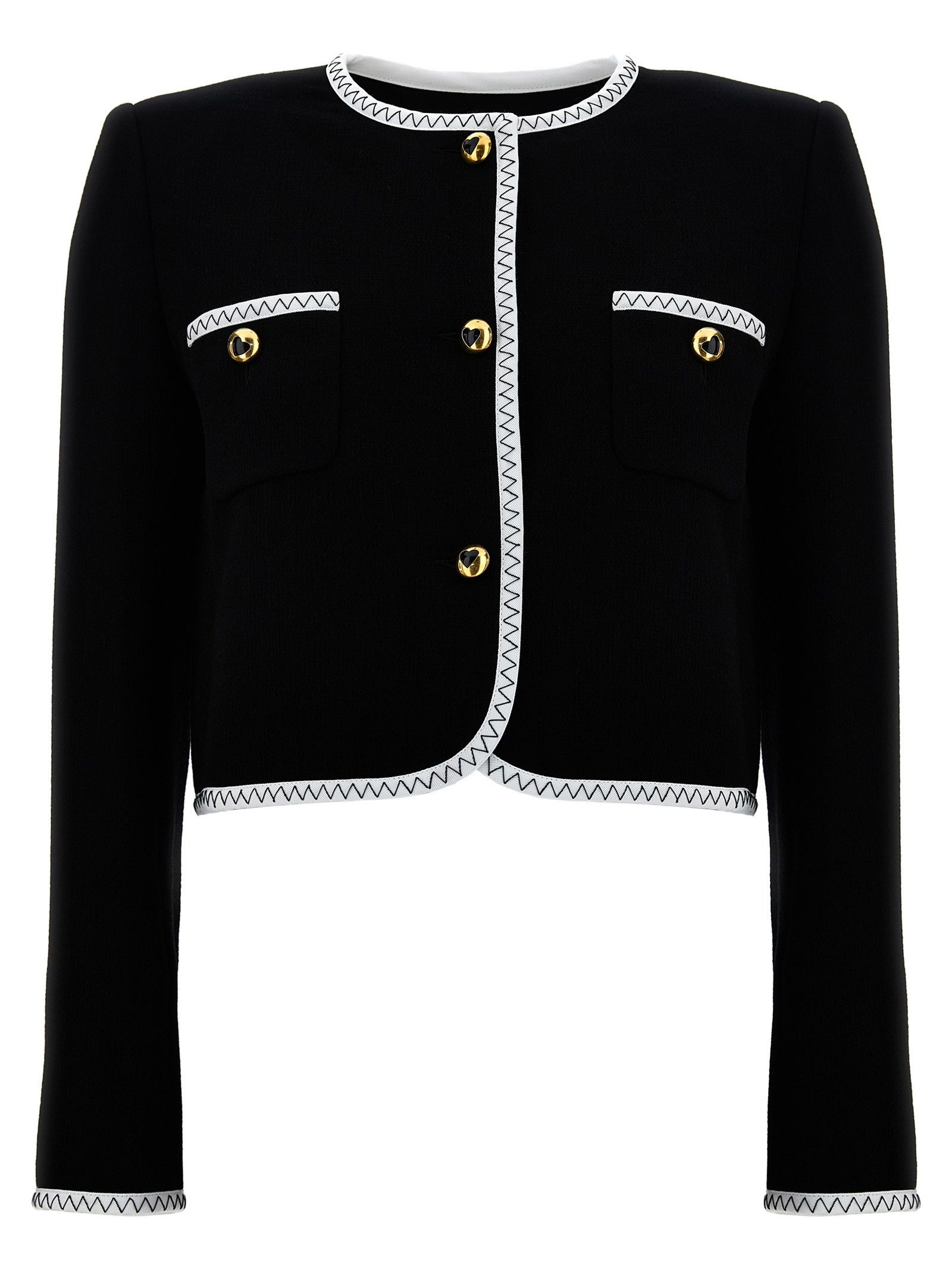 Moschino Crepe Short Jacket Size S / US 4 / IT 40 - 1 Thumbnail