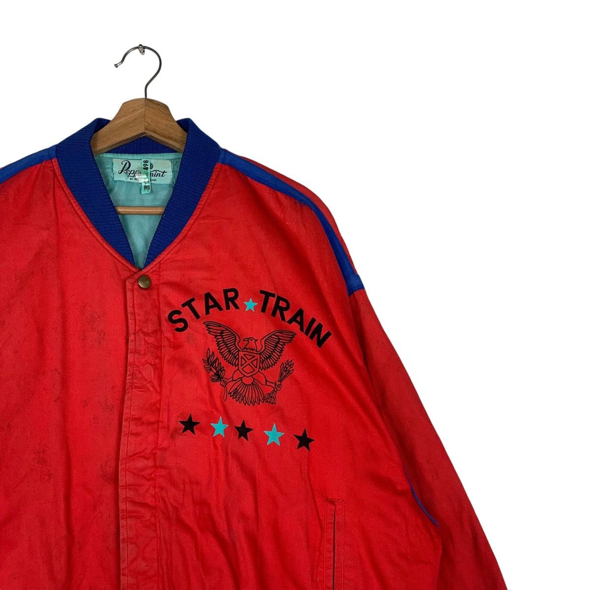 Japanese Brand Star Train By Mieko Yamasami Bomber Jacket Size US M / EU 48-50 / 2 - 5 Thumbnail