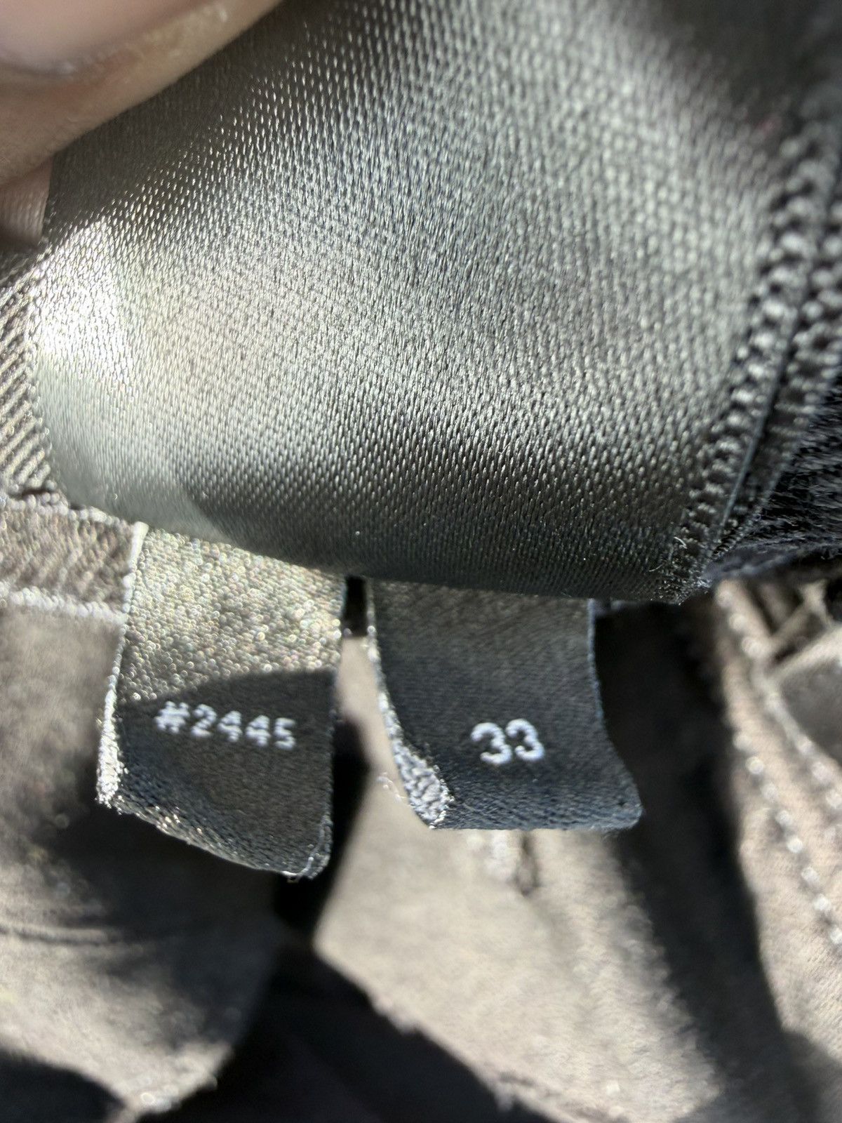 Amiri Amiri Black Denim Leather Workman Pants Size US 33 - 5 Thumbnail