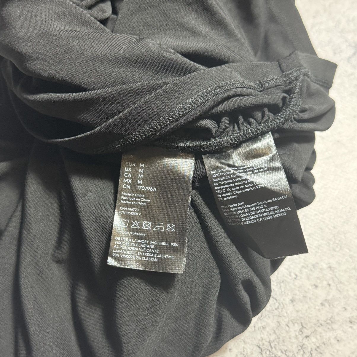 H&M × Mugler Rare Mugler X H&M Viscose Stretch Knit Asymmetrical Dress Size M / US 6-8 / IT 42-44 - 9 Thumbnail
