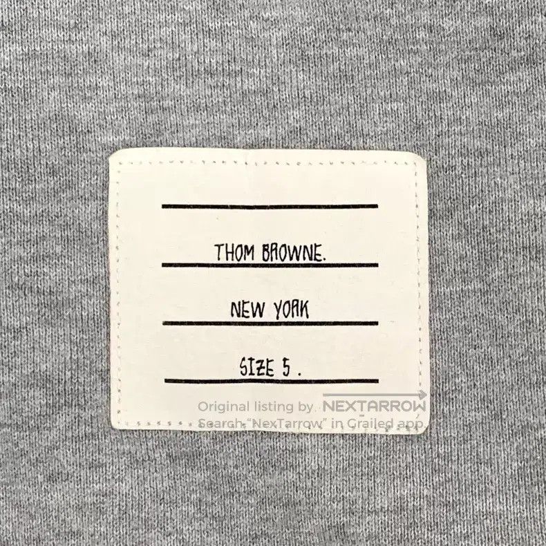 Thom Browne Thom Browne Gray Classic Four Bar Cotton Round Neck Long S Size US XXL / EU 58 / 5 - 6 Thumbnail