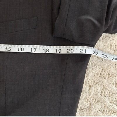 Hugo Boss Hugo Boss Pure Wool Blazer Jacket 2 Button Gray Sport Coat S Size 42L - 4 Thumbnail