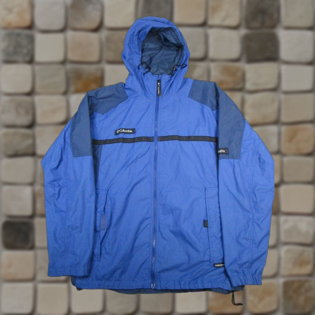 Vintage VINTAGE Columbia Windbreaker Jacket Mens M Blue Full Zip Windbreaker Logo Regular Jackets Mens Size US M / EU 48-50 / 2 - 1 Thumbnail