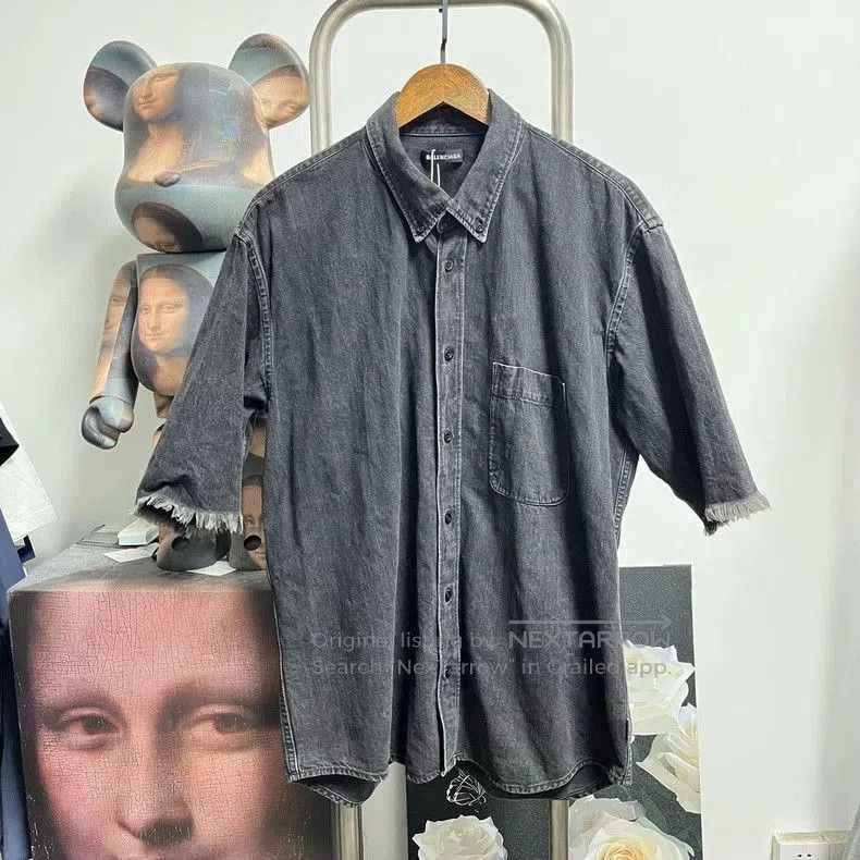 Balenciaga Balenciaga Back Logo Short Sleeve Jacket. Size US XS / EU 42 / 0 - 1 Thumbnail