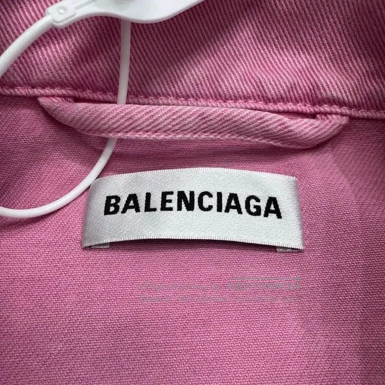 Balenciaga Balenciaga Embroidered Pink Denim Jacket. Size US S / EU 44-46 / 1 - 2 Thumbnail