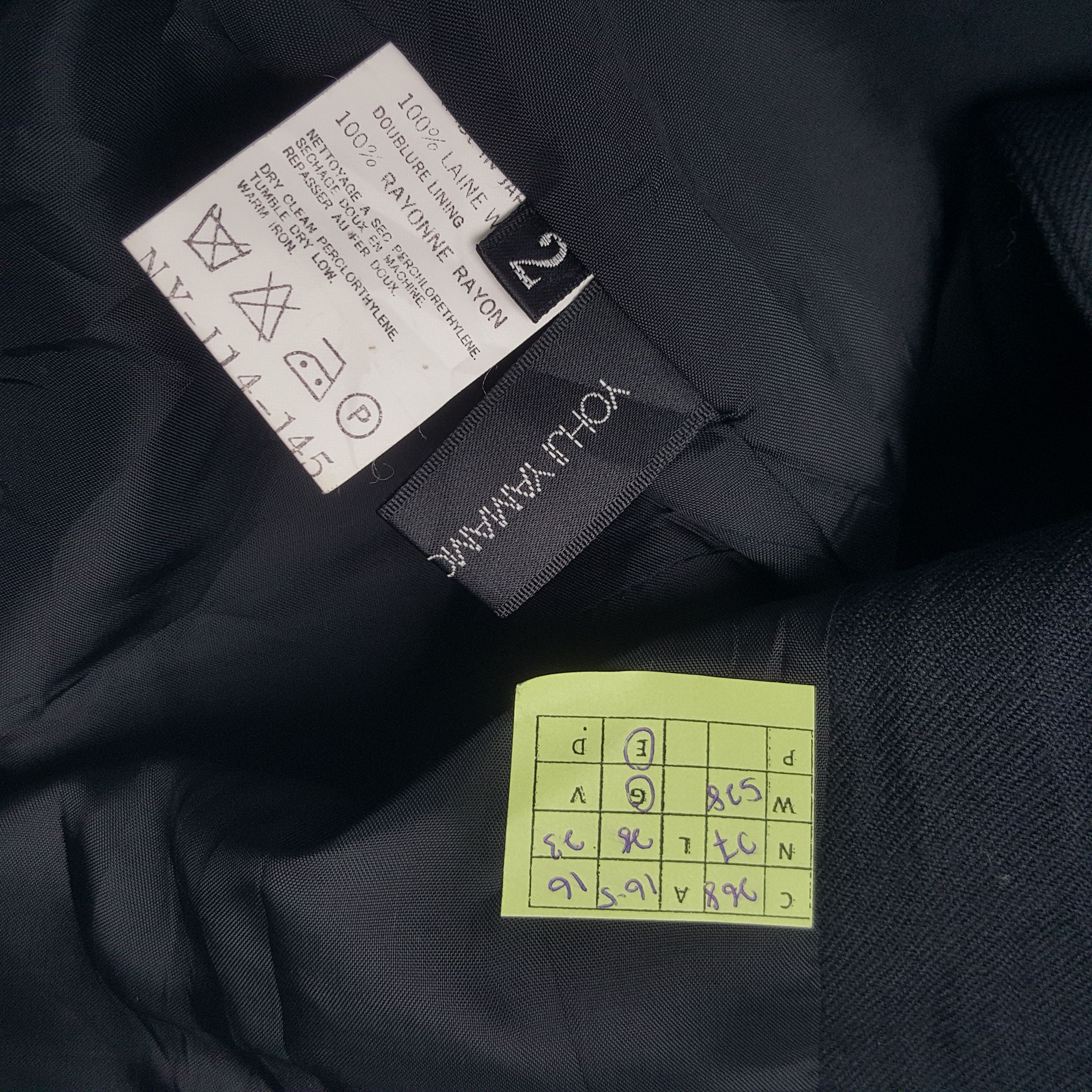 Japanese Brand × Vintage × Yohji Yamamoto Vintage Yohji Yamamoto Japanese Designer Blazer Jacket Size 34R - 7 Thumbnail