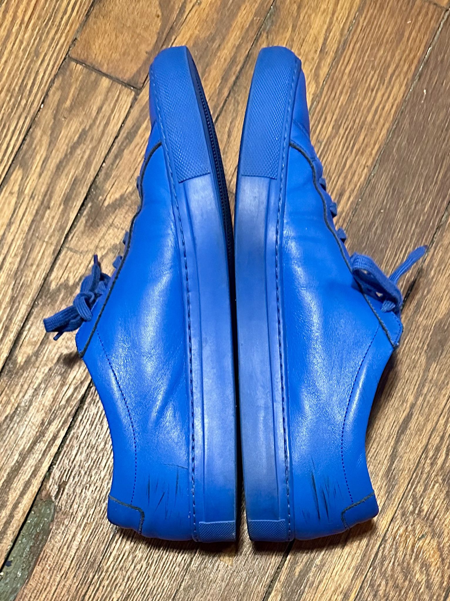 Common Projects Common Projects Achilles Low Blue 42/9 | Rare Monochrome Size US 9 / EU 42 - 4 Thumbnail