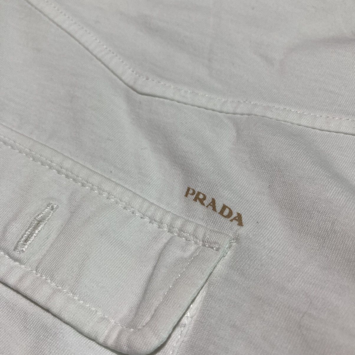 Prada Prada Logo Basic Stripe Polo Shirt Size US M / EU 48-50 / 2 - 3 Thumbnail