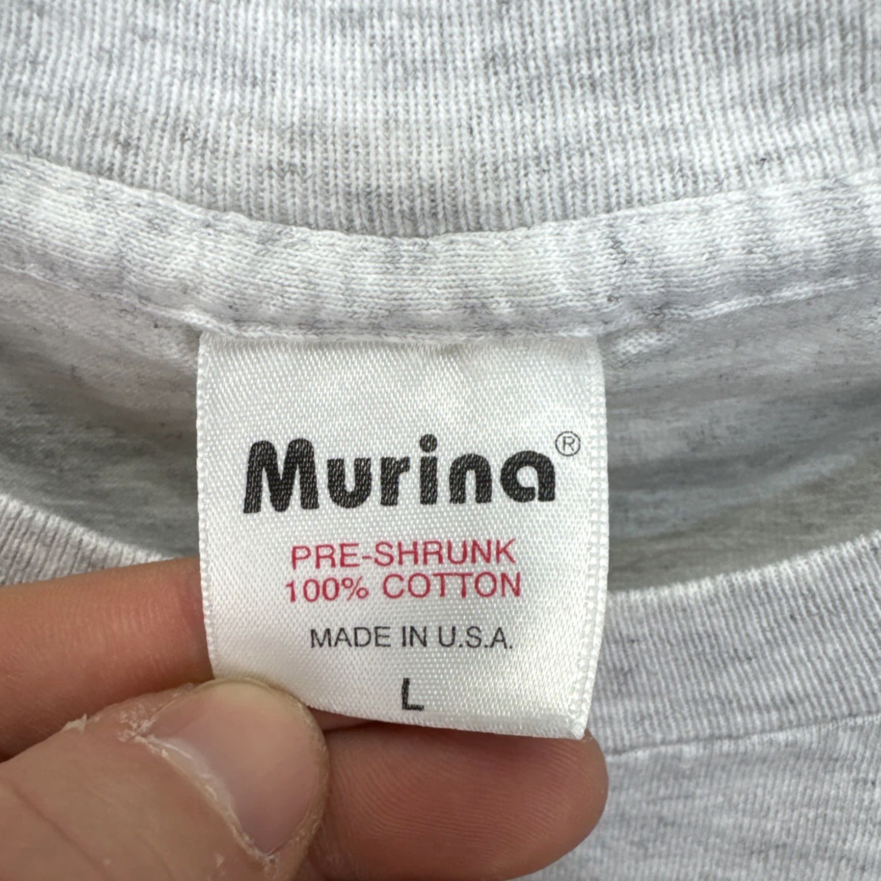 Tommy Hilfiger Vintage Murina LONGBOAT KEY FLORIDA T-SHIRT Gray Unisex Adults L Crew Neck Short Sleeve 90s USA Flag Graphic Floral Pattern? Wait no dais. Size US L / EU 52-54 / 3 - 3 Thumbnail