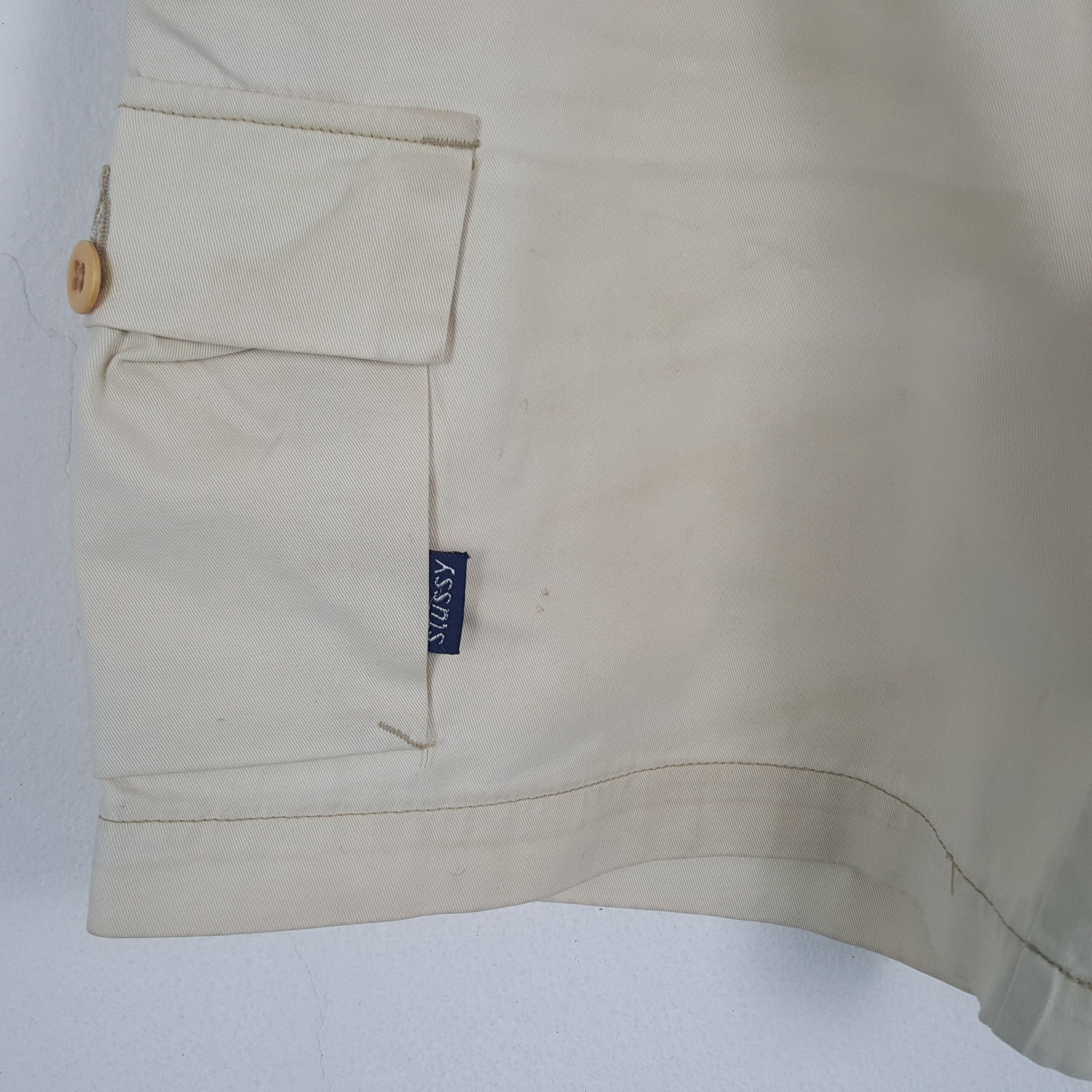 Stussy × Vintage Vintage STUSSY USA Custom Art Logo Cargo Shorts Pants Size US 34 / EU 50 - 4 Thumbnail