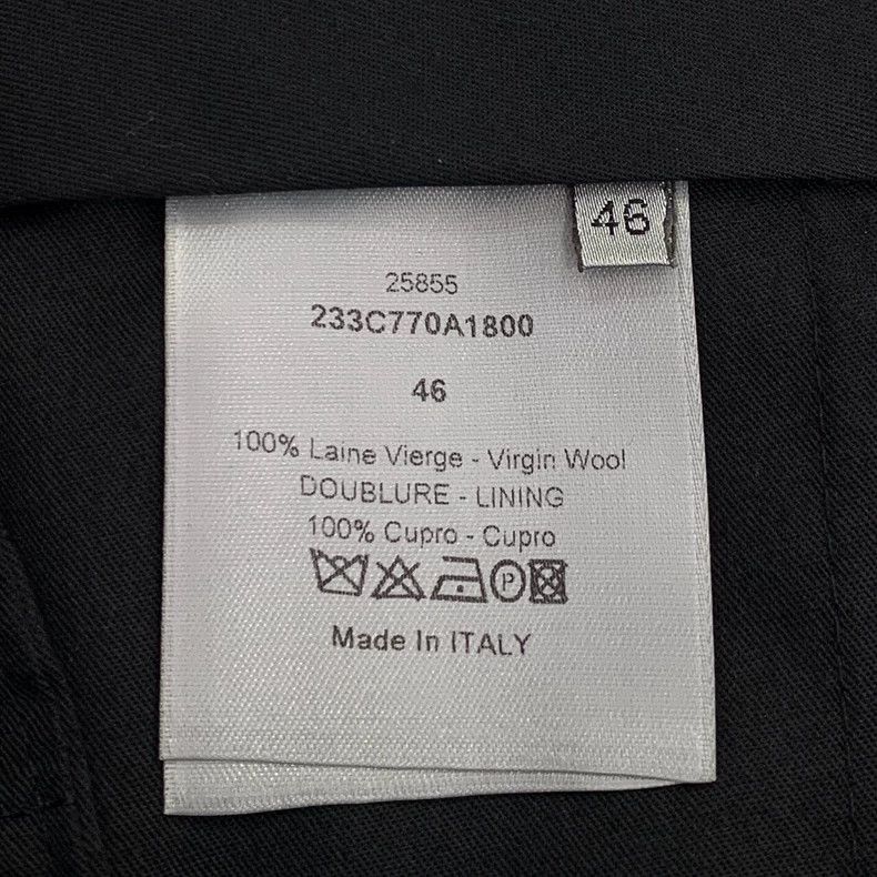 Dior Dior Black wool straight trousers 2501-Nextarrow Size US 30 / EU 46 - 6 Thumbnail