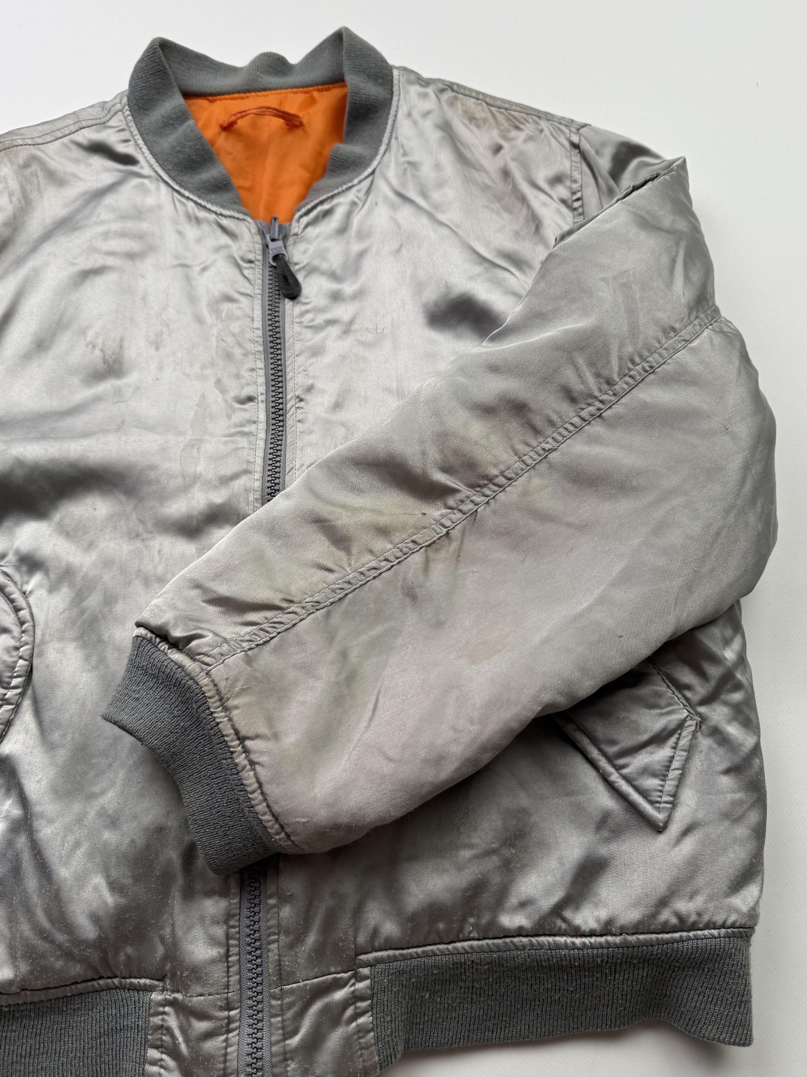 Japanese Brand Vintage Thrashed Bomber Jacket B764(V291)E2 Size US M / EU 48-50 / 2 - 6 Thumbnail