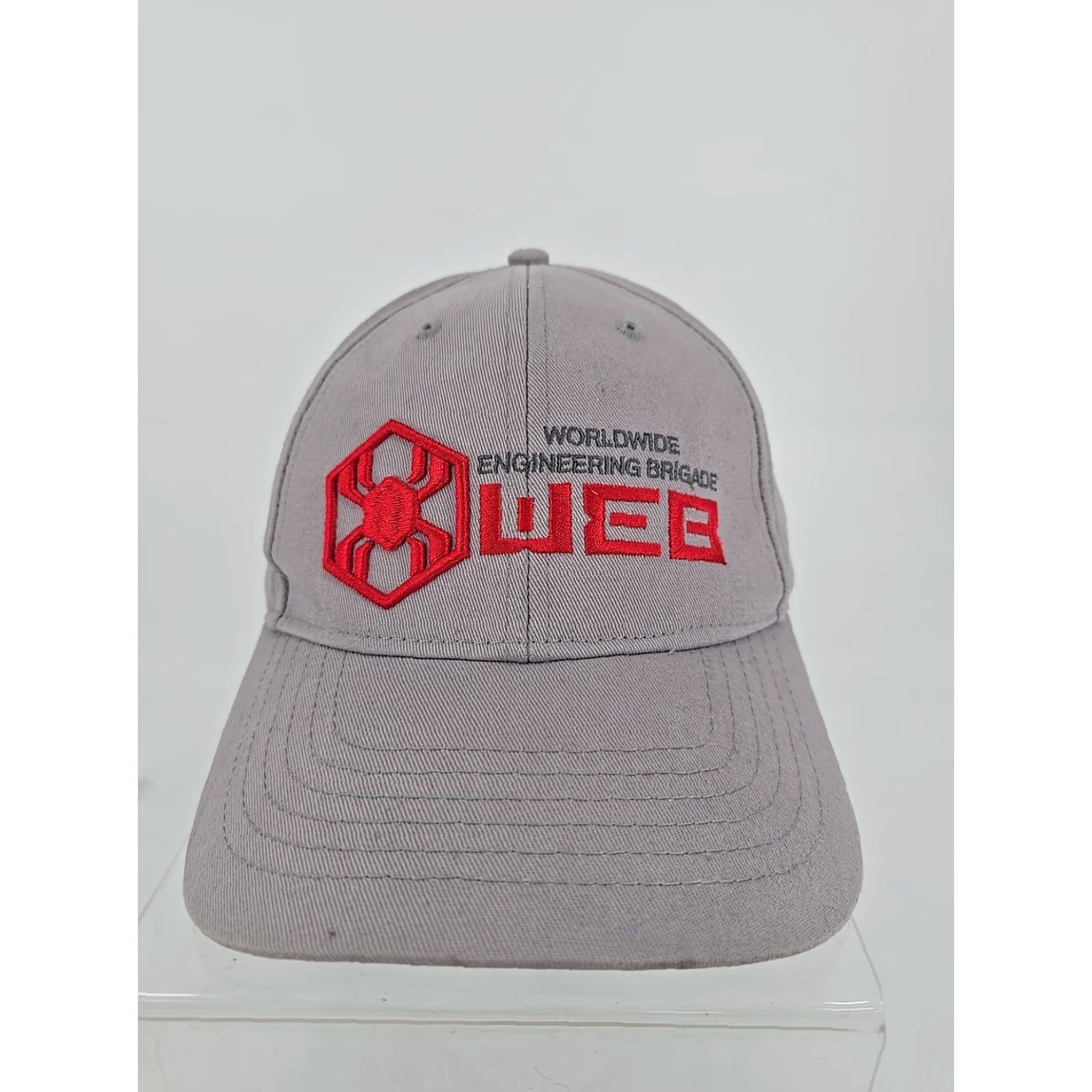 Vintage MARVEL Worldwide Engineering Brigade Web Slingers Baseball Cap Gray Adjustable Cotton Unisex Adult One Size Size ONE SIZE - 3 Thumbnail