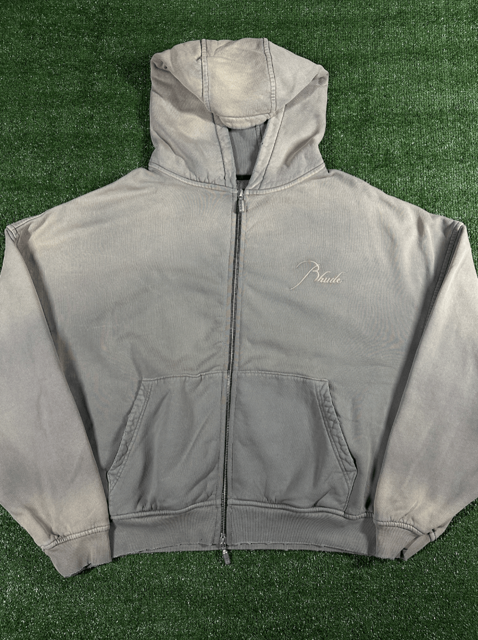 Rhude Embroidered Logo Zip-Up Hoodie 'Sundry Elephant'