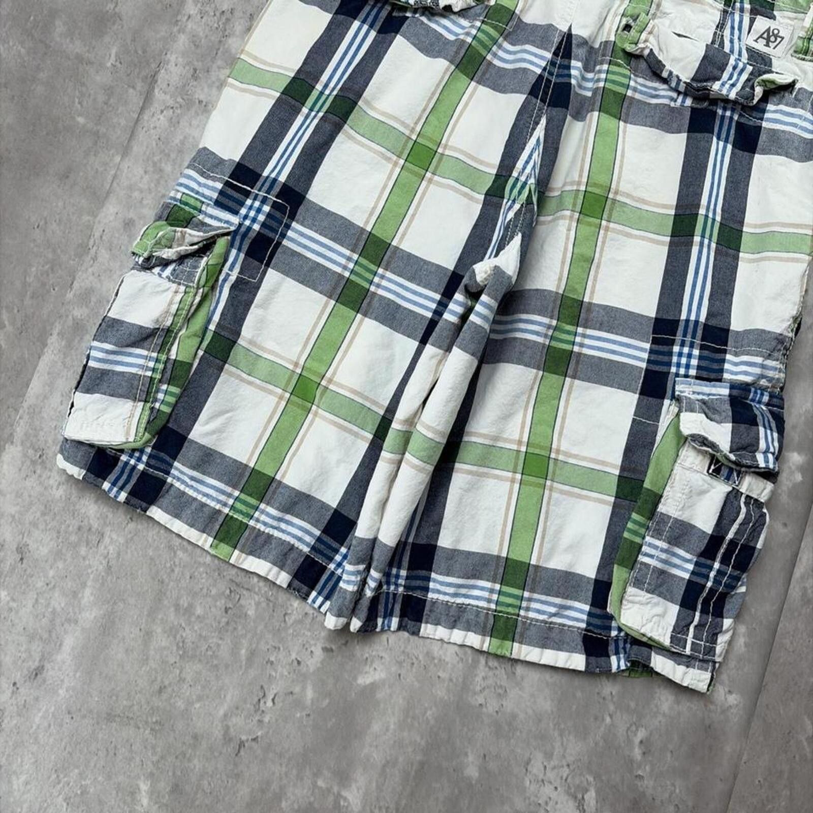 Aeropostale Y2K Aeropostale Grunge Baggy Plaid Skater Surf Cargo Shorts Size US 34 / EU 50 - 4 Thumbnail