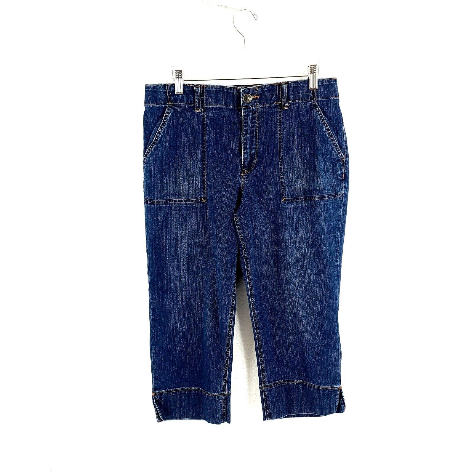 Gloria Vanderbilt Gloria Vanderbilt Comfort Waist Blue Denim Capri Jeans Mid R Size 32" / US 10 / IT 46 - 1 Thumbnail