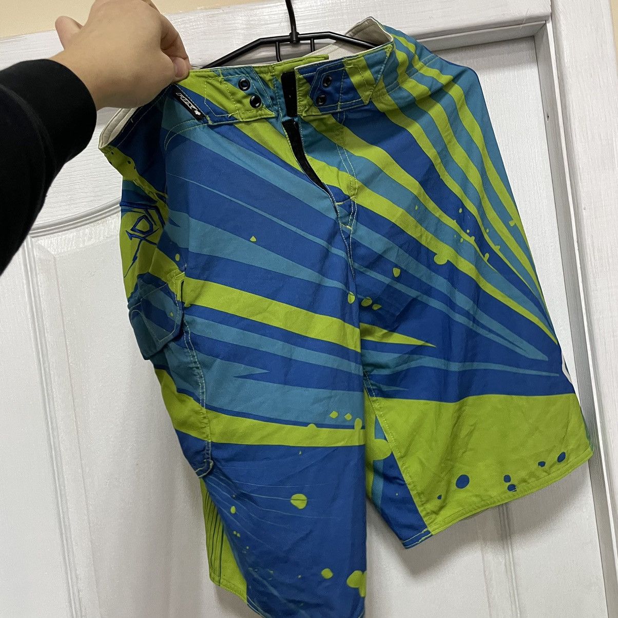 Fox Racing × Vintage 🏄 Vintage Fox racing board Shorts swim shorts Y2K surfing Size US 33 - 4 Thumbnail