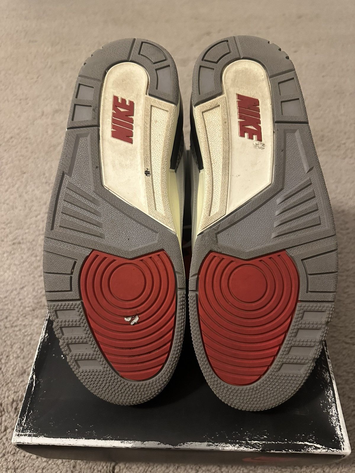 Jordan Brand Air Jordan 3 White Cement Reimagined Size US 11.5 / EU 44-45 - 5 Thumbnail