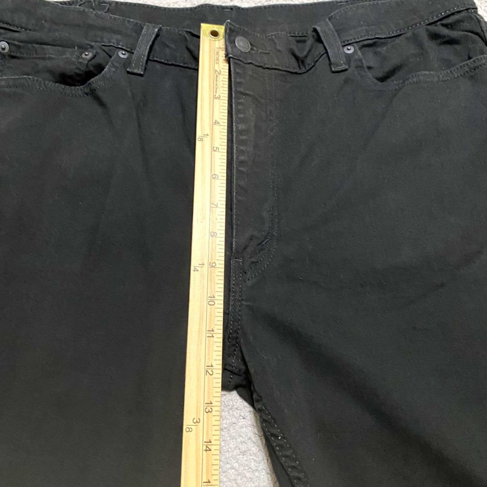 Levi's Levi's 511 Jeans Slim Mens 40x32 Black Denim Dark Wash Straight Mid Rise 5-Pocket Logo Stretch Size US 40 / EU 56 - 7 Thumbnail