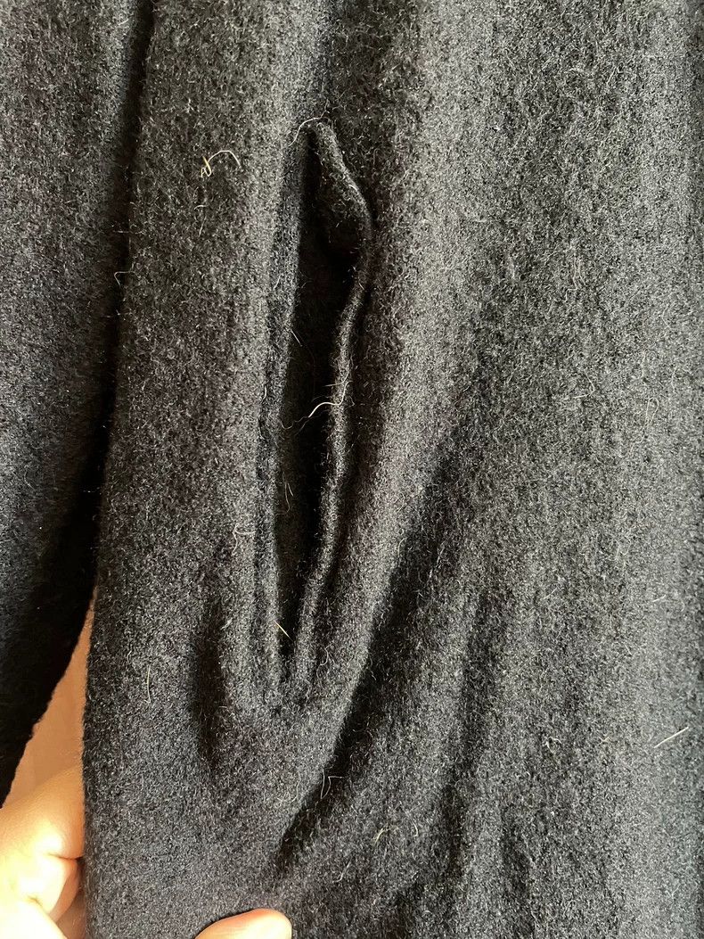 Y's Y's Black Compression Wool Dress Size ONE SIZE - 6 Thumbnail