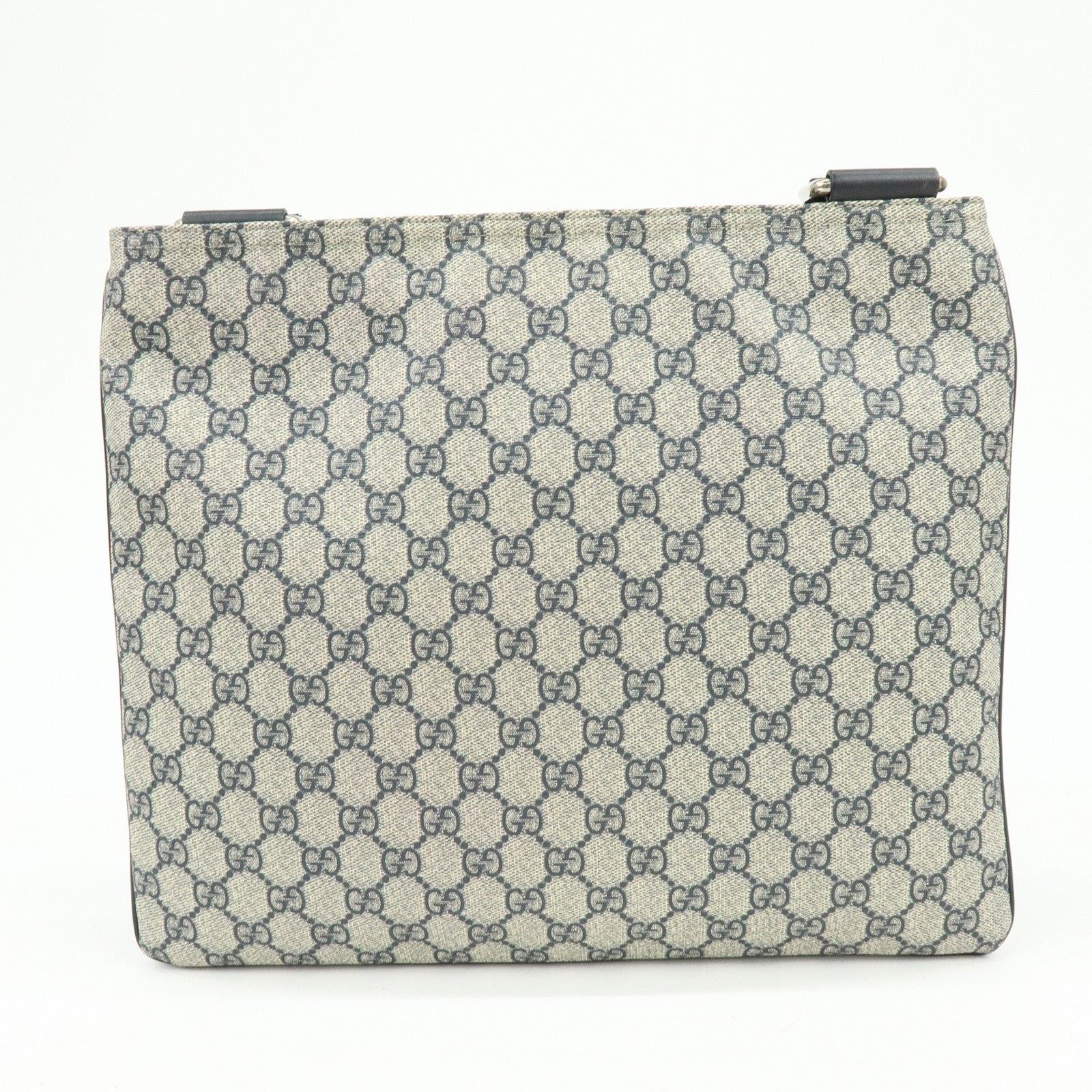 Gucci Gucci GG Supreme Messenger Bag Crossbody Gray Size ONE SIZE - 2 Thumbnail