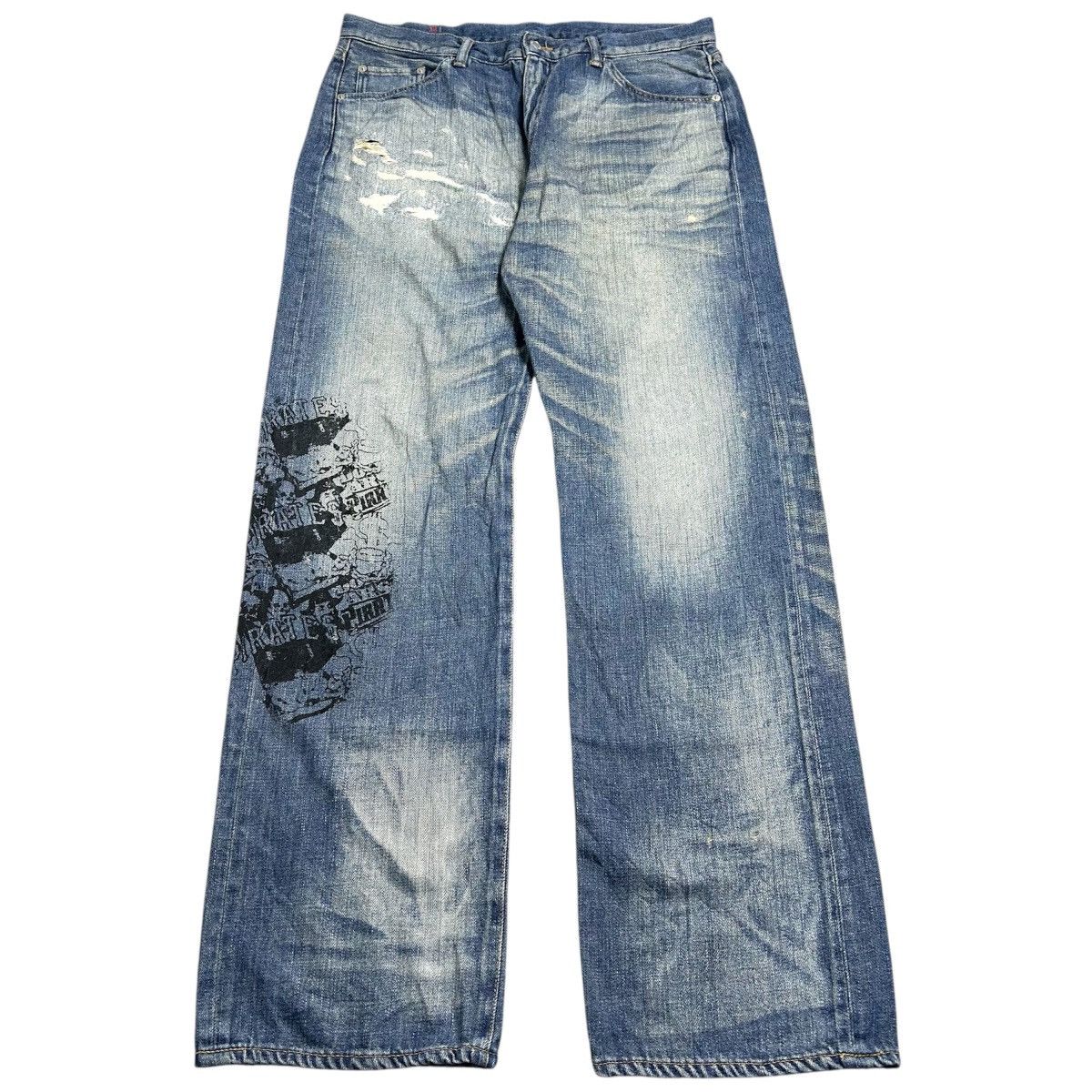 Swagger Swagger Patch Dollar Pirates Distressed Denim Size US 35 - 13 Thumbnail