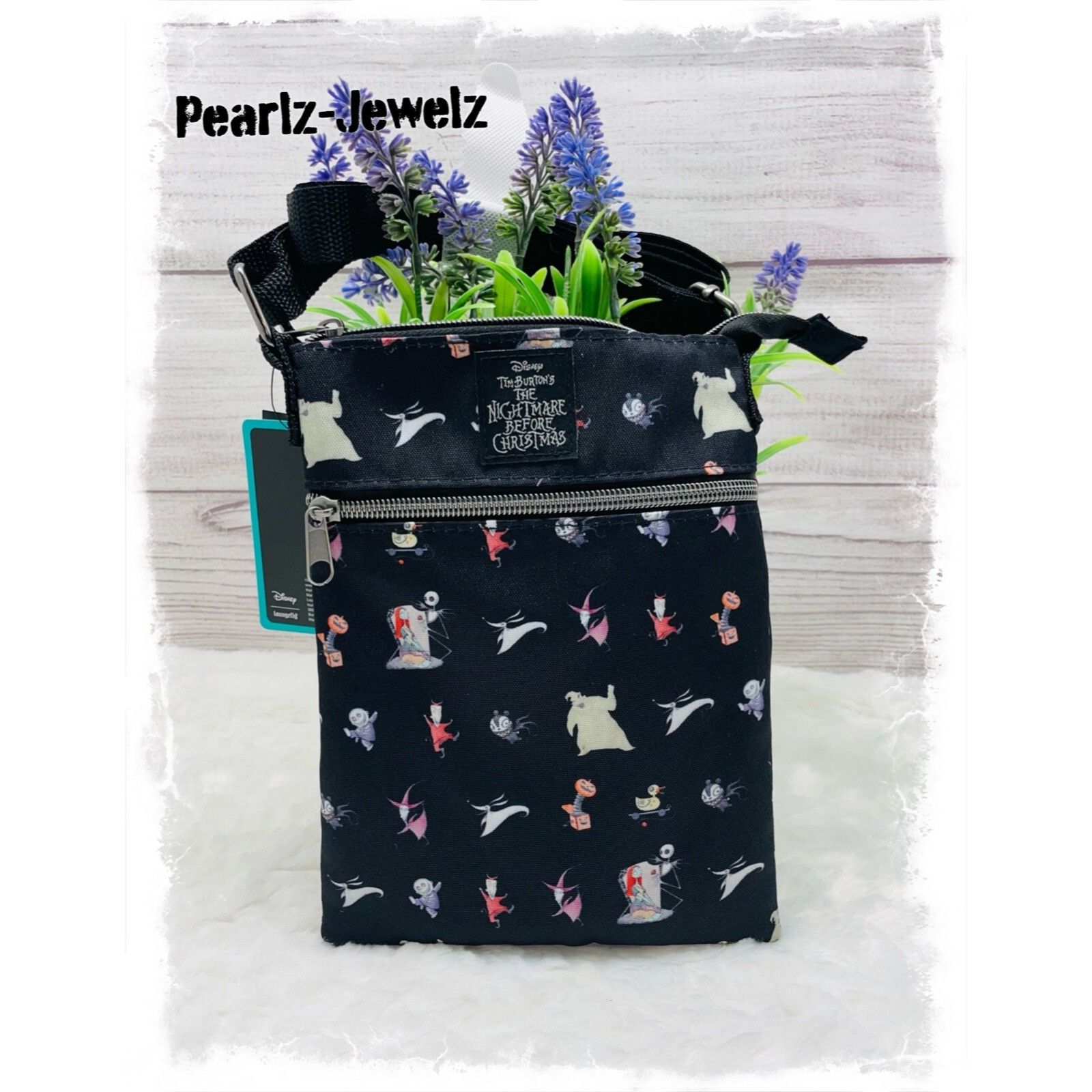 Disney Loungefly Nightmare Before Christmas NBC Characters Passport Size ONE SIZE - 1 Thumbnail