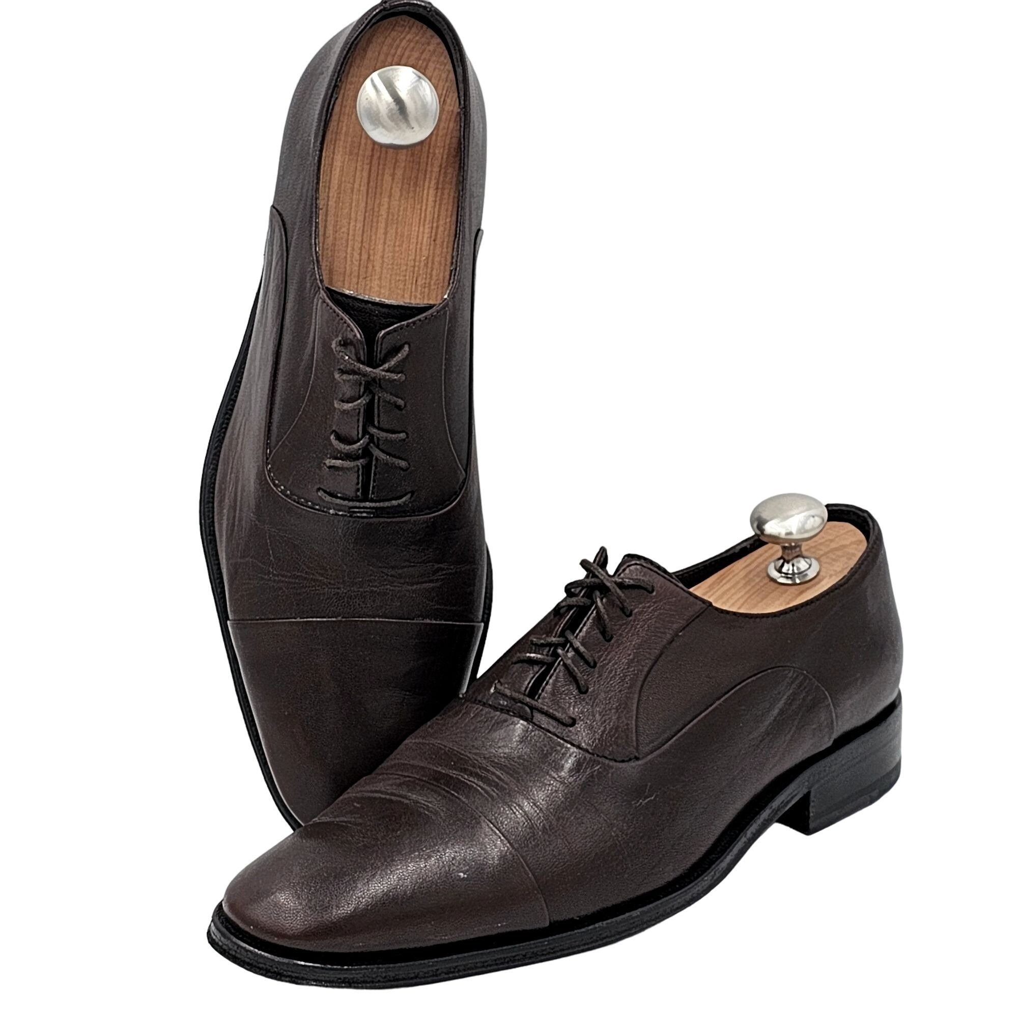 Bruno Magli Bruno Magli Italy Men's 6.5 Dress Shoes Brown Nappa Leather Size US 6.5 / EU 39-40 - 6 Thumbnail