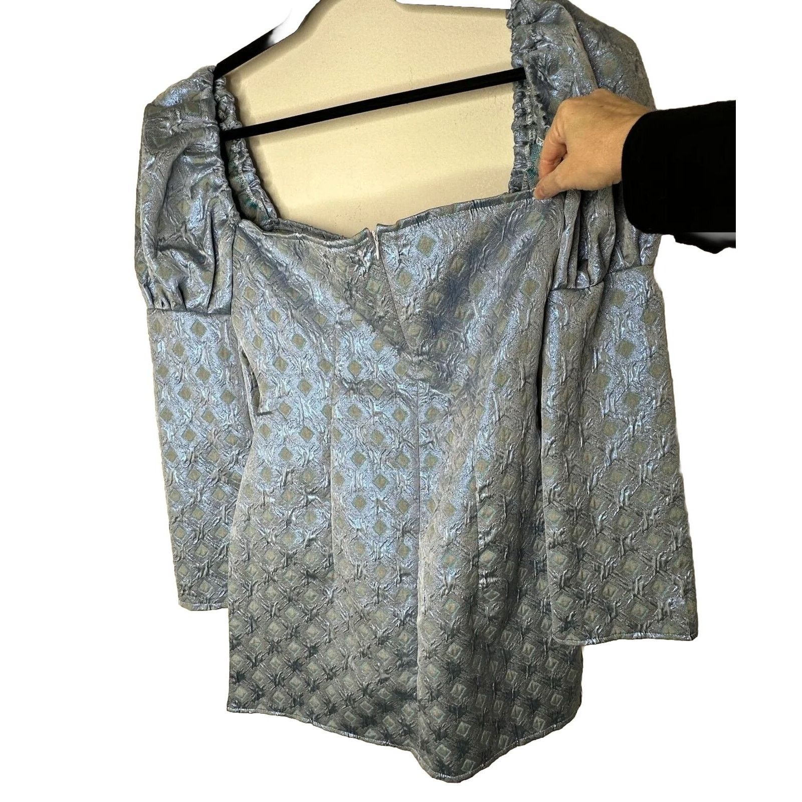 Other Olivia Rose Blue Ophelia Diamond Square Neck Mini XL Size XL / US 12-14 / IT 48-50 - 5 Thumbnail