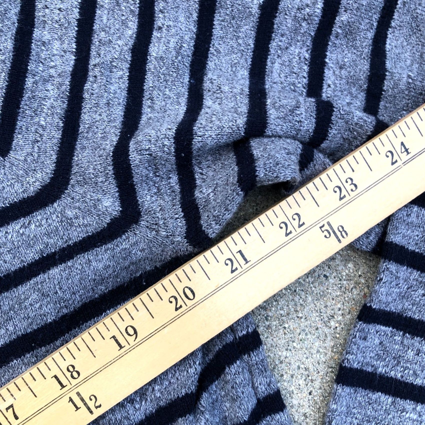 J.Crew J. CREW Sweater LARGE Grey Striped Long Sleeve Pullover Sweatshirt Men's Size US L / EU 52-54 / 3 - 7 Thumbnail