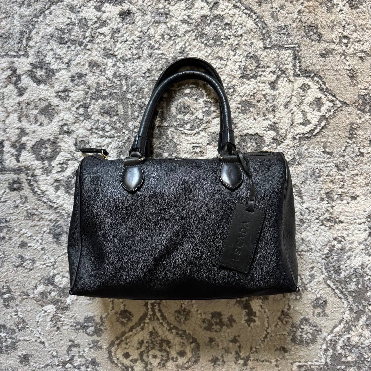 Escada Avant Garde Escada Black Luggage Leather Handle Bag Size ONE SIZE - 1 Thumbnail