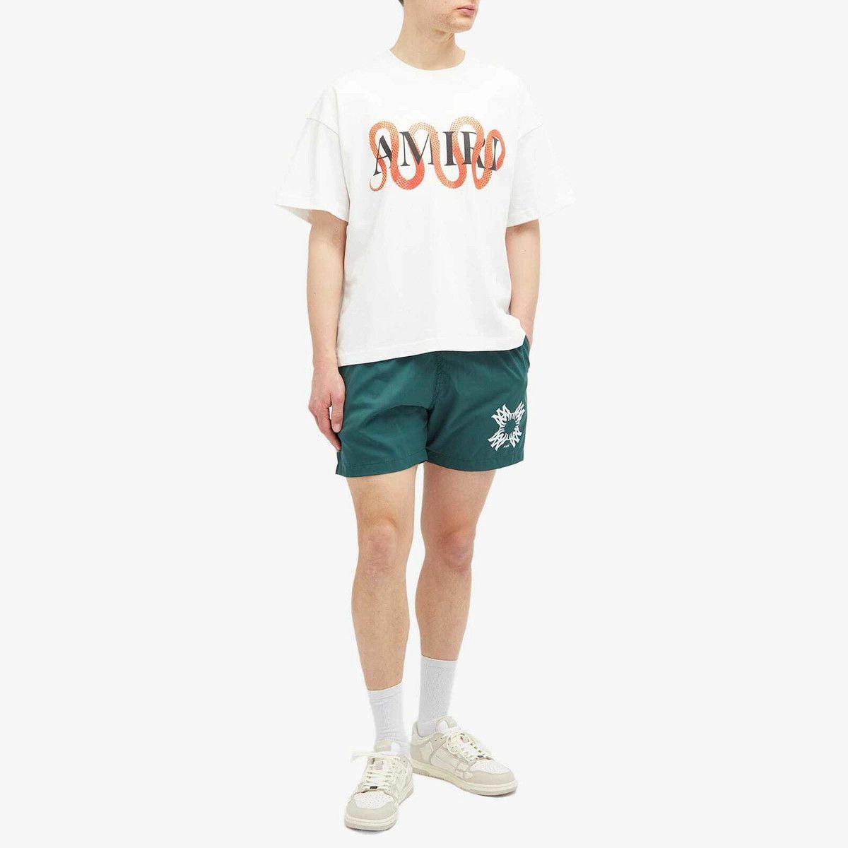 Amiri o1s1wg110126 MA Quad Print Swim Shorts in Blue Size US 30 / EU 46 - 4 Thumbnail