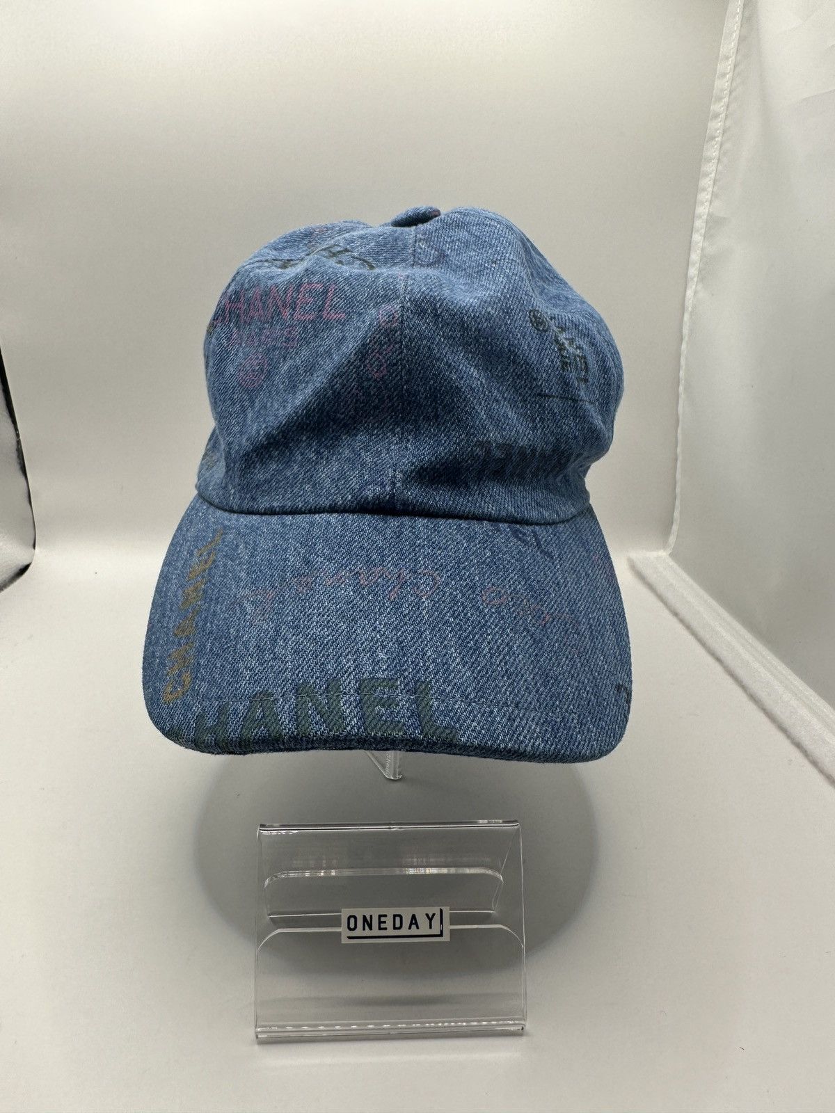 Chanel Chanel Hat Blue Denim Size ONE SIZE - 1 Thumbnail