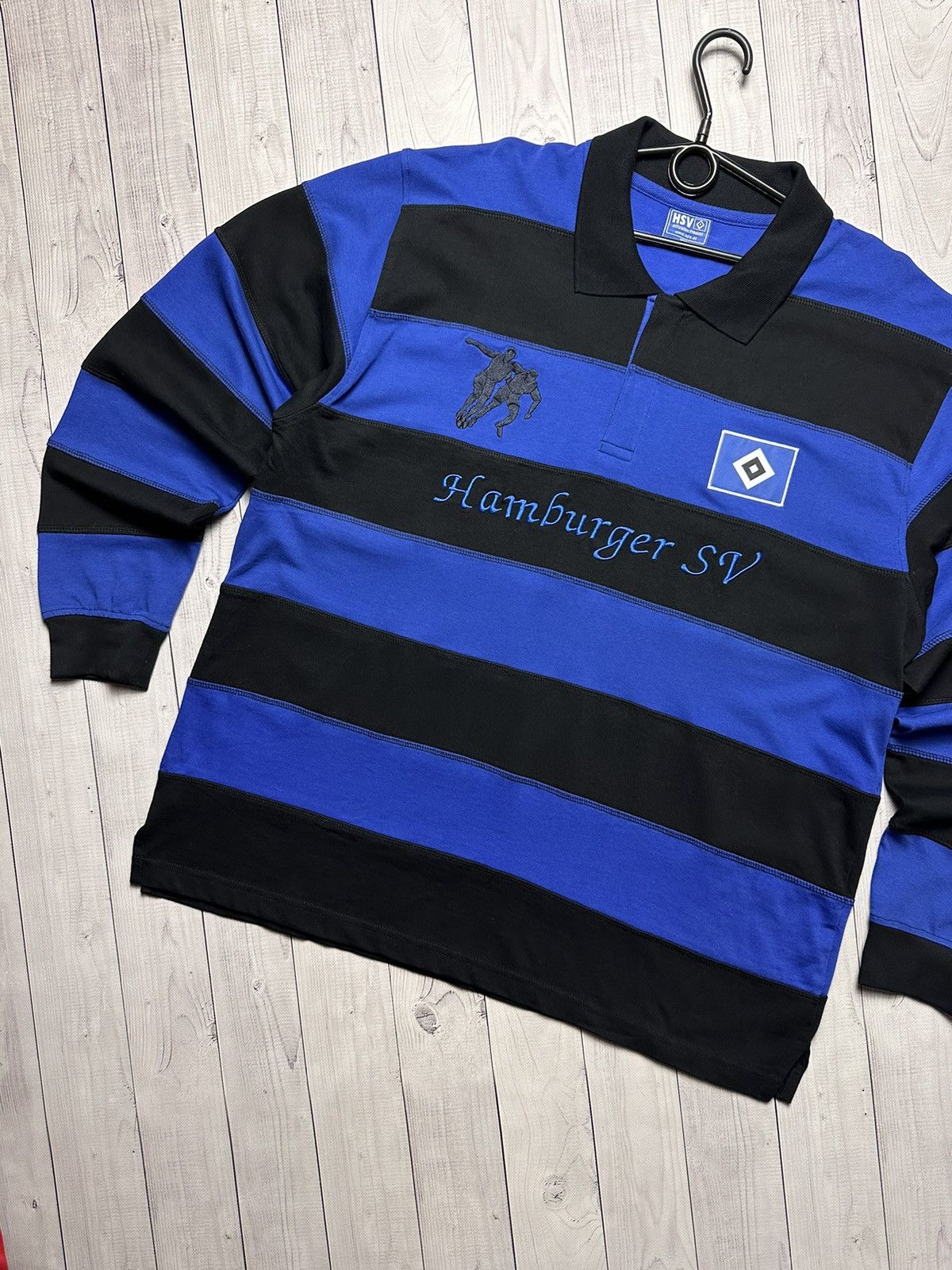 Vintage Vintage soccer Hamburg SV rugby jersey long sleeve striped Size US XXL / EU 58 / 5 - 2 Thumbnail