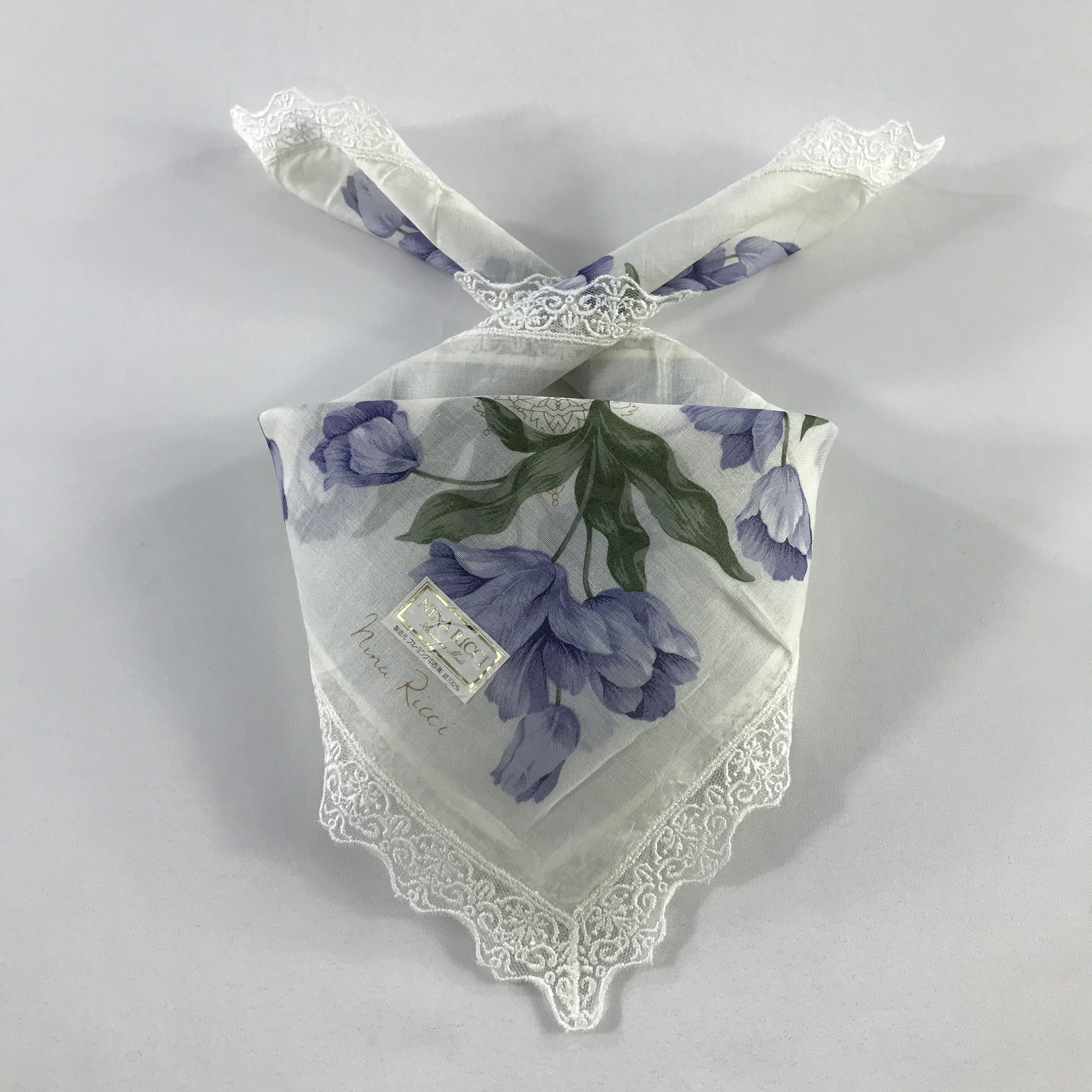 Nina Ricci × Vintage Nina Ricci Bandana / Handkerchief / Neckerchief - S952 Size ONE SIZE - 3 Thumbnail