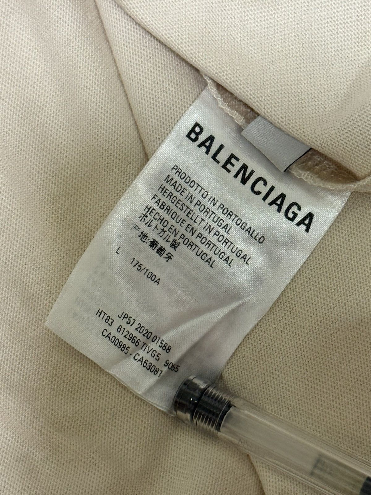 Balenciaga Balenciage beige t shirt Size US L / EU 52-54 / 3 - 7 Thumbnail