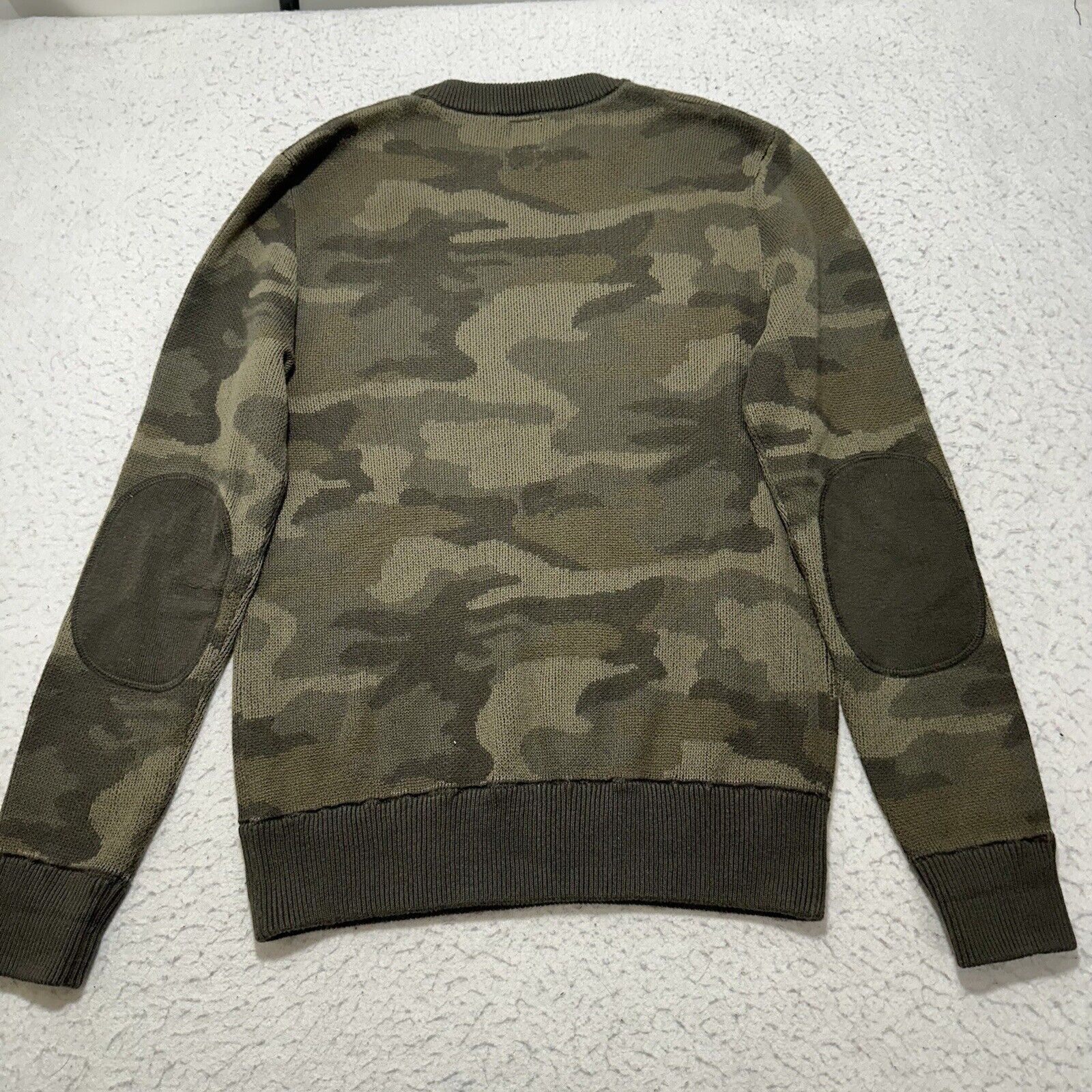 Mossimo Mossimo Small Green Camo Cotton Pullover Tight Knit Sweater Size US S / EU 44-46 / 1 - 10 Thumbnail