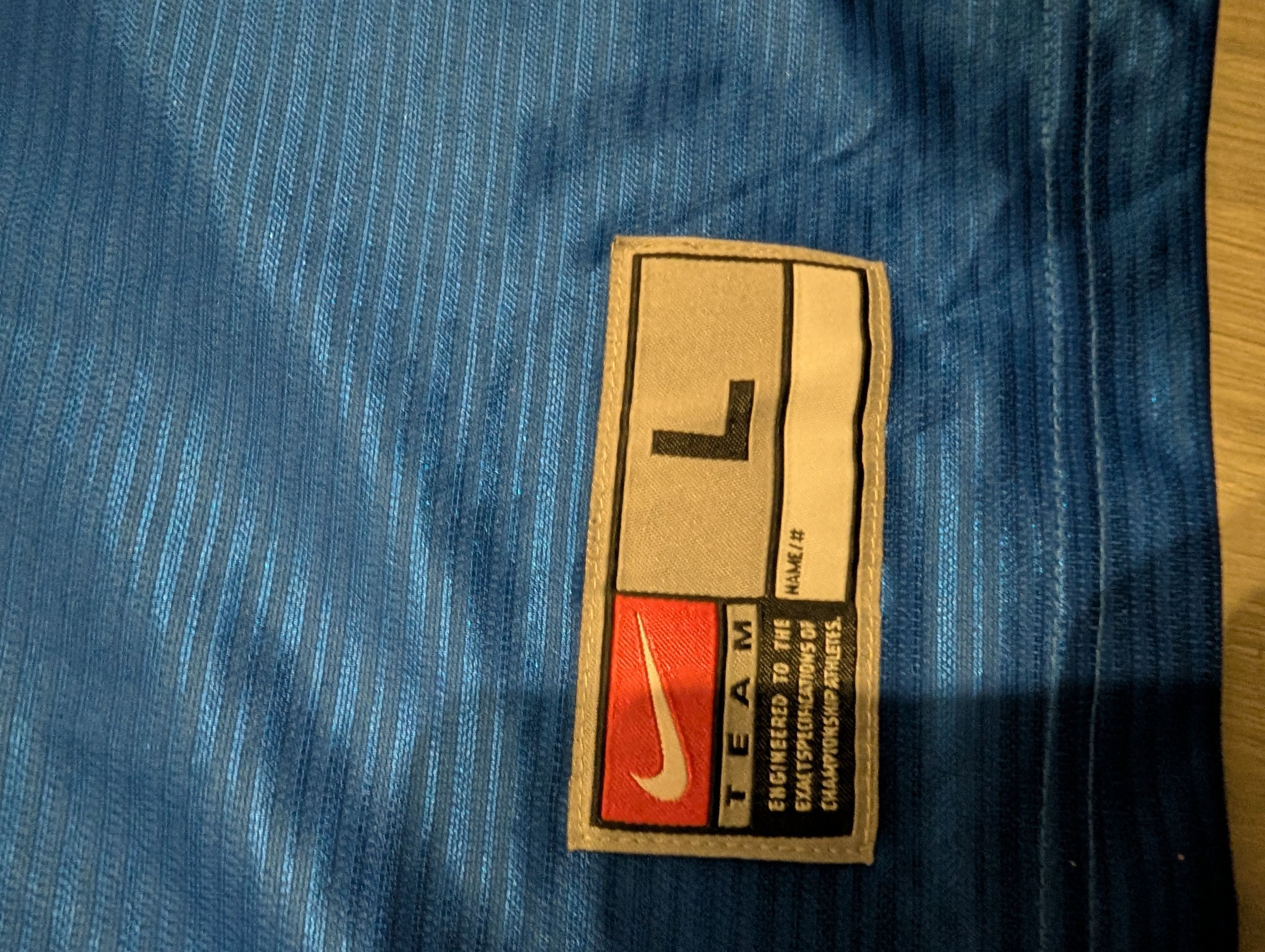 Nike × Vintage NIKE TEAM 90S VINTAGE OVERSIZED SOCCER FOOTBALL JERSEY BASIC Size US L / EU 52-54 / 3 - 4 Thumbnail